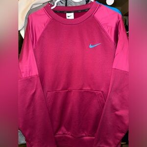 Nike Mens Therma-FIT Fitness Crew Training Gym Sweatshirt- Dynamic Berry- L- NWT